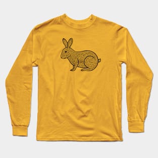 Rabbit drawing - detailed farm or pet animal design Long Sleeve T-Shirt